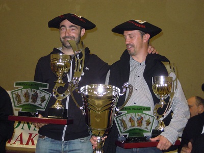 Los hazpandarras Régis Lavie y Rodolphe Bidart, que jugaron representando a Francia (foto Peio Jorajuria-EuskalKultura.com)