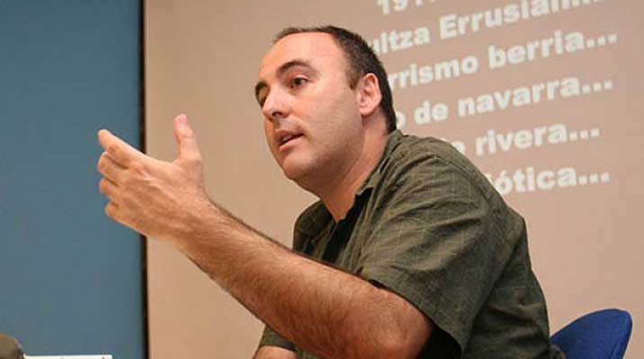 Floren Aoiz, Independentistak Sareko ordezkaria (argazkia Noticias de Navarra)