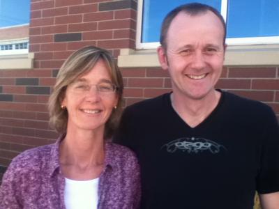 Drs. Clara Urdangarin and Joseba Etxebeste the Center's 2011-12 Douglass Distinguished Scholars