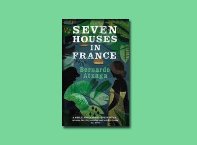 Portada de la novela "Seven Houses in France"