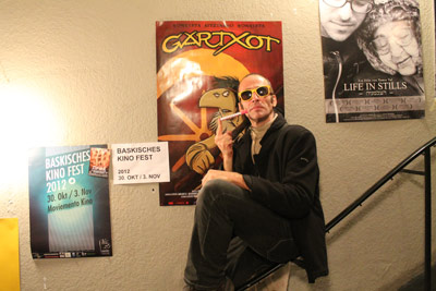 Cartoonist Asisko Urmeneta presented Gartxot, his animated film