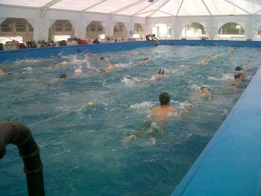 El Euzko Txokoa de General Acha estrenó su pileta climatizada (fotoEE)