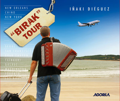 Portada del disco "Birak" del acordeonista irundarra Iñaki Dieguez