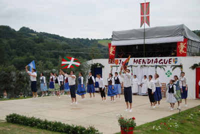 Jose Mendiagueri buruzko pastorala egin zen iaz uztailean Arrokiagan (argazkia EKE)