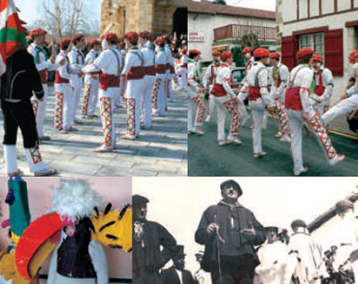 Images of the Hartzaro Festival and traditional Basque Carnival celebrations in Lapurdi
