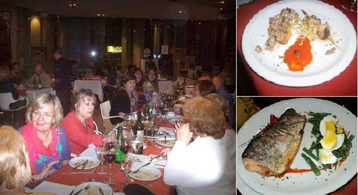 Marita Echave sharing recipes with folks from the Gerora Association in Cordoba (photoEE)