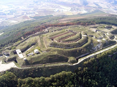 Aerial image of Fort San Cristobal on Ezkaba (photo Iñaki Sagredo) 