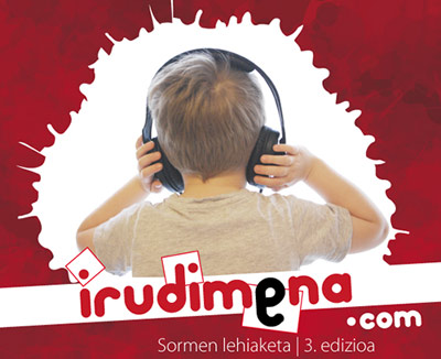 Cartel del concurso "Irudimena" de EKE y Azkue Fundazioa