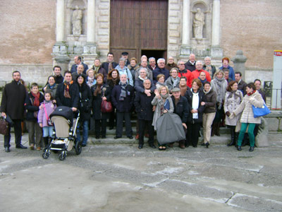 Socios del Gure Txoko de Valladolid durante un viaje anterior a Euskal Herria (foto ValladolidEE)