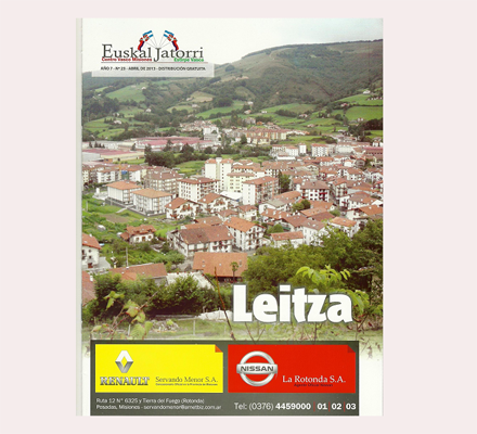 Tapa del número 23 de la revista del centro vasco Euskal Jatorri de Posadas