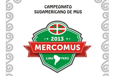 Logotipo del Campeonato de Mus Mercomus 2013, que se disputa esta semana en Lima