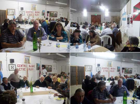 Images from May's dinner with both Basque and Argentinean National Anthems being sung (photoEE)