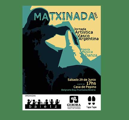 Afiche de promoción del Encuentro Cultural 'Matxinada 2013'