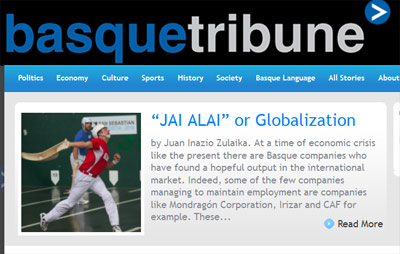 Uno de los reportajes que pueden leerse estos días en Basque Tribune