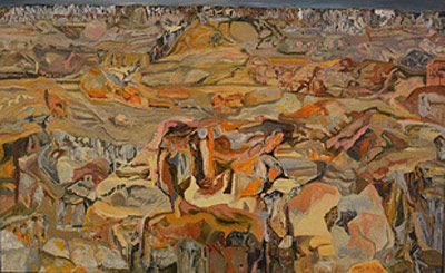 Carmelo Ortiz de Elgea, Untitled, 2012. Acrylic on canvas, 30 x 48 inches. Courtesy of the artist. 
