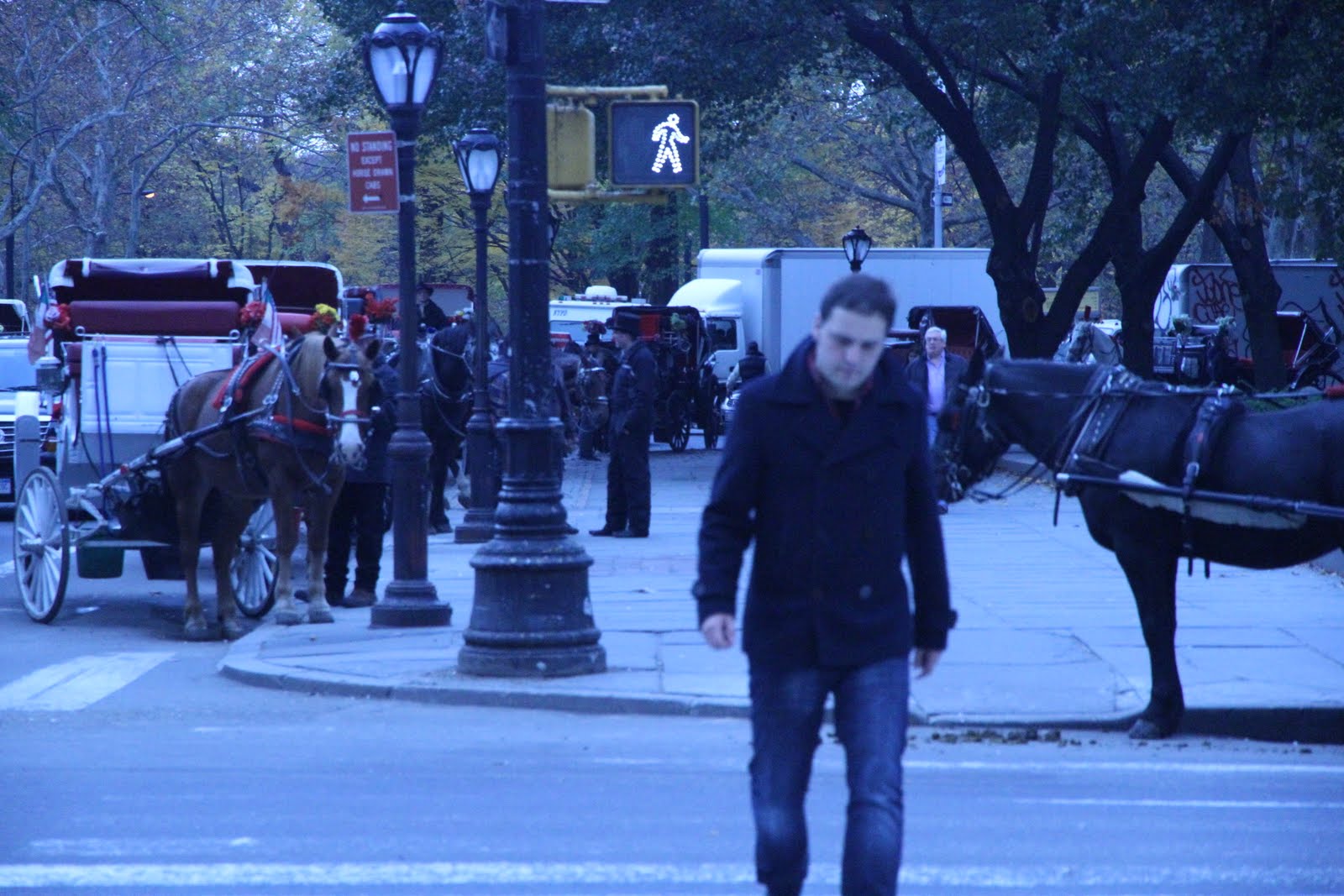 Kirmen Uribe during one of his visits to NY in Central Park (photoCosmopolitananuevayork.blogspot.com.es) 