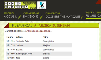 Radiokultura's website