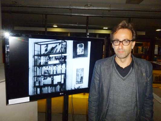 Harkaitz Cano en la Biblioteca del Congreso, en Buenos Aires (fotoEuskalKultura.com)