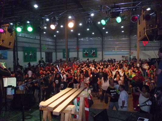 Vista del Salón Bomarraca de Villa María durante la romería del viernes (foto EuskalKultura.com)