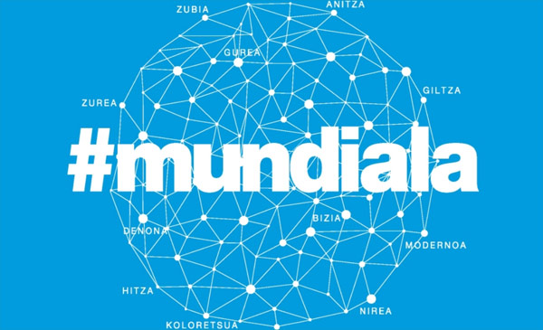 Go to www.mundiala.net and locate the tweets of Basques in different countries