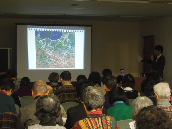 Sho Hagio at one of the conferences organized by the Tokyoko Euskal Etxea-Tokyo Basque Club (photo TokyoEE)