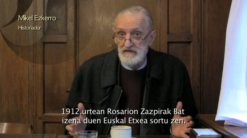 El euskaltzale vasco-argentino Mikel Ezkerro en una imagen del documental "Guk" (foto www.guknosotros.com)Uk