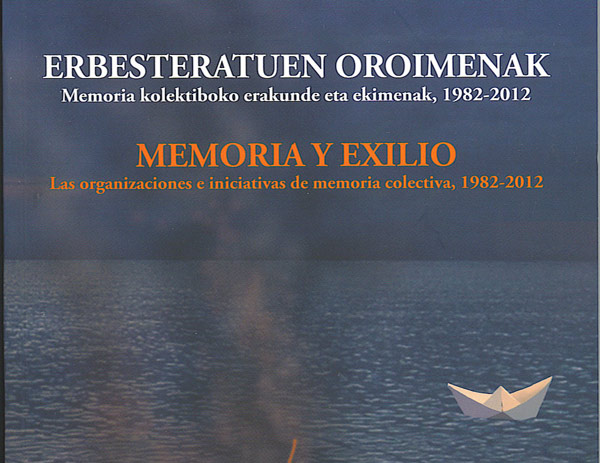 Portada del libro "Memoria y exilio", escrito por Gregorio Arrien