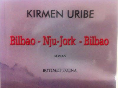 "Bilbao-New York-Bilbao" eleberriaren albanierazko itzulpenaren azala