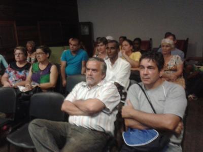 Audience during Kinku Zinkunegi's talk in Havana on Euskera in the world. Renato Garcia Eguzquiza in the center, club president (photoHABE-EuskalKultura.com)