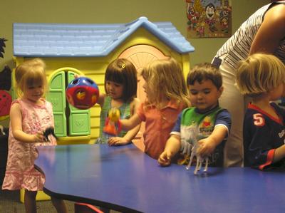 Kids playing and learning at Boise's Basque preschool (photo Boiseko Ikastola)