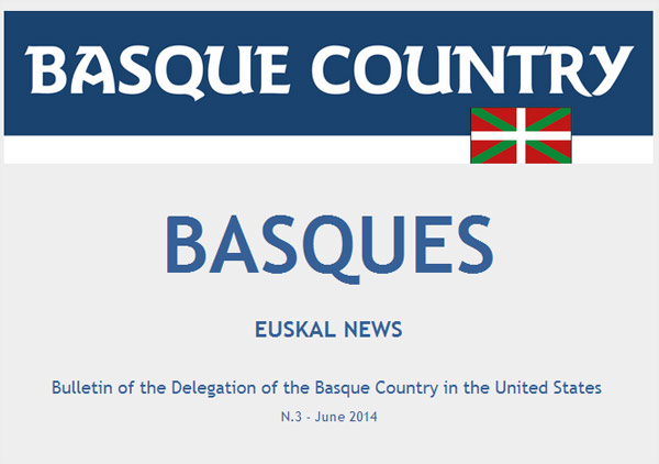 Portada del newsletter online "Euskal News"