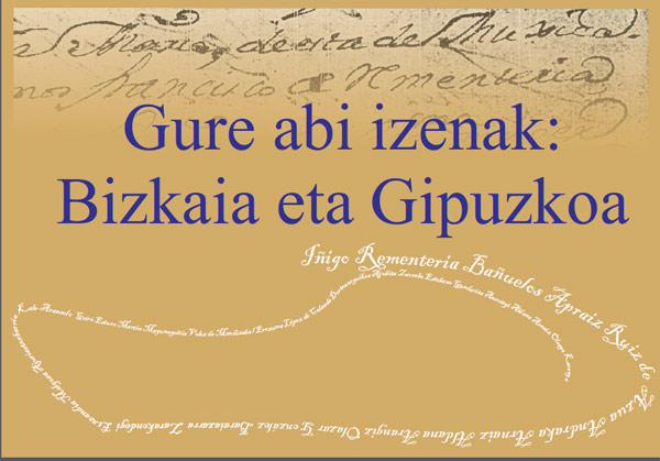 Portada del libro "Gure Abi Izenak", de Iñigo Rementeriak, publicado en edición bilingüe euskera-castellano