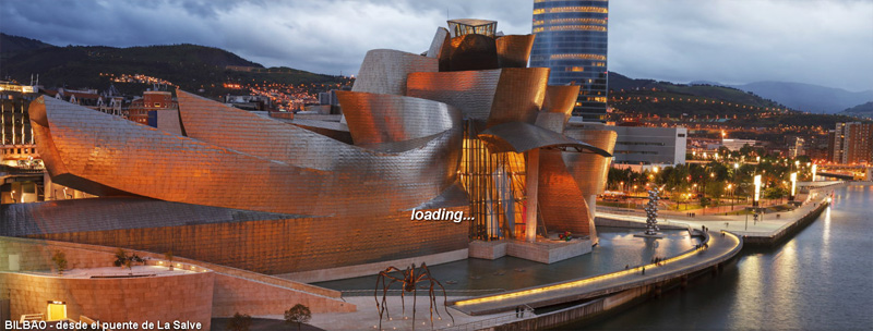 Una bella vista del Museo Guggenheim en una de las panorámicas de 360 grados del fotógrafo Luis Davilla