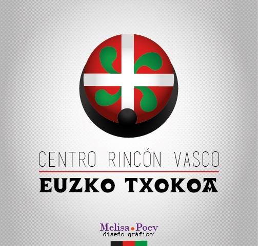 The winner design of the logo contest organized by the Euzko Txoko Basque Club of Gral Acha, in La Pampa