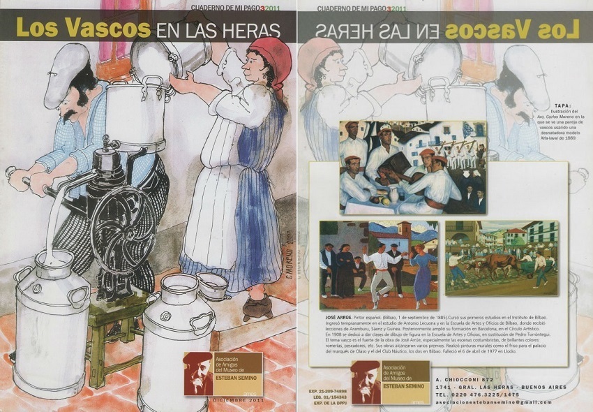Tapa del libro "Los Vascos en Las Heras"
