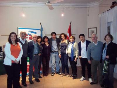 Members of Gure Txokoa in Cordoba welcomed the Delegate of Euskadi, Sara Pagola and Mariana Satostegui to the Basque Center’s 60th Anniversary (photoEE)