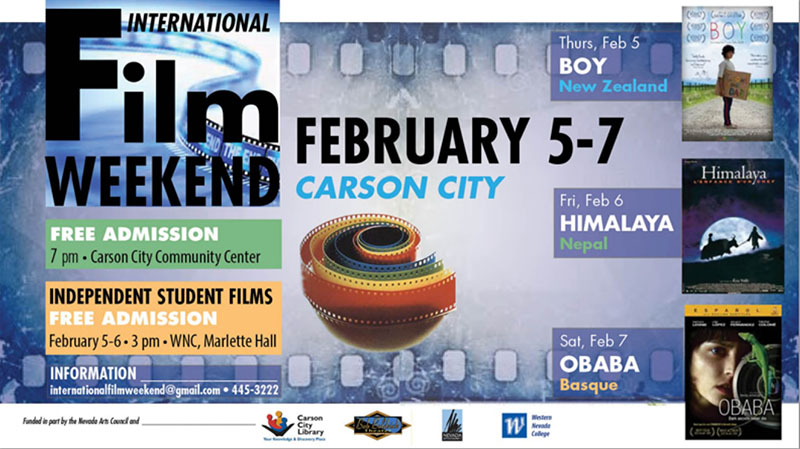 Cartel de la presente edición del Fin de Semana de Cine Internacional de Carson City