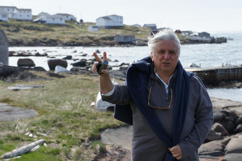 Iñaki Arizmendi, one of the expeditions sponsors, in Terranova