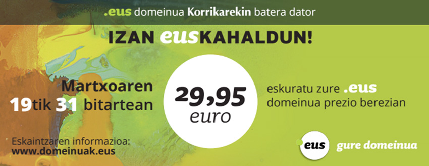 PuntuEUS joins Korrika with a special offer