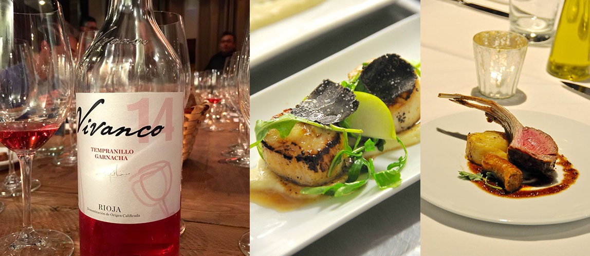 Chef Hirigoyen prepared a fusion of traditional and modern Basque cuisine, that was accompanied by the wine of Dinastia Vivanco winery (Photos: Piperade)