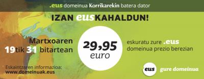 PuntuEUS joins Korrika with a special offer