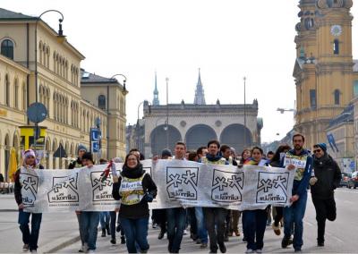 Korrika 18 through the streets of Munich thanks tot he Munitxeko Euskal Elkartea (photoMunichCV)