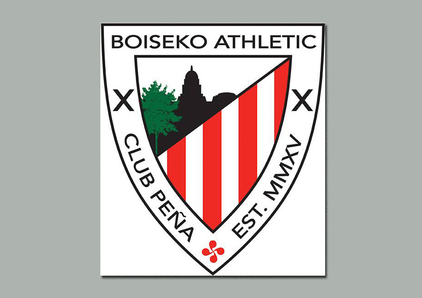 Boiseko Athletic Club Peñaren logoa taldeko Michael Perezek egin du