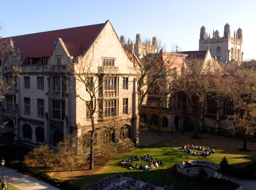 Campus de la Universidad de Chicago, en EEUU