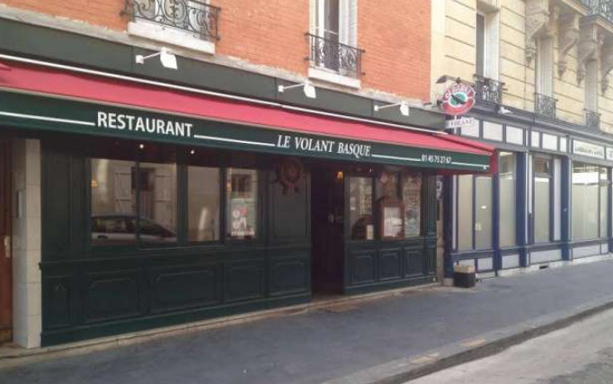 Front door of the Basque restaurant Le Volant Basque