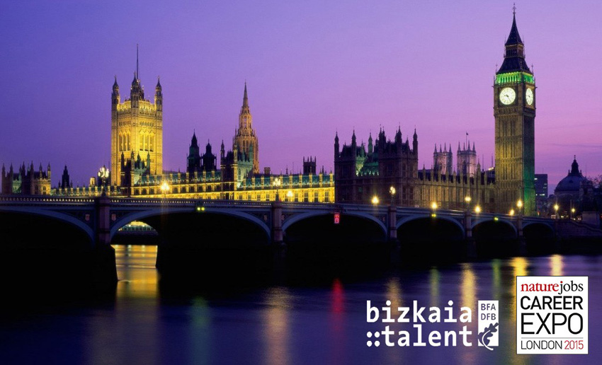 Promotional poster of the meeting that Bizkaia:Talent will hold in London