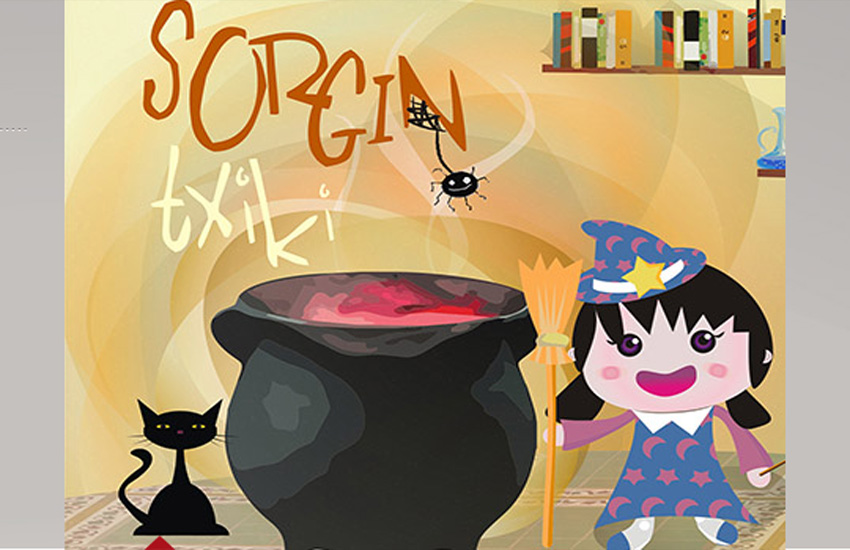 “Sorgin txikia” is one of the interactive stories available on the “Ipuintxo” app