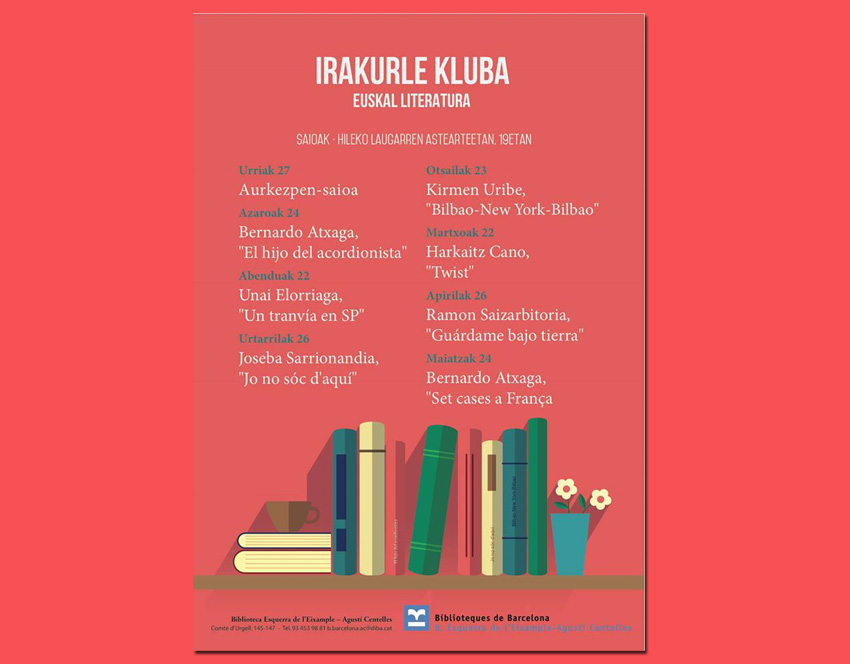 Irakurle Kluba poster in Barcelona