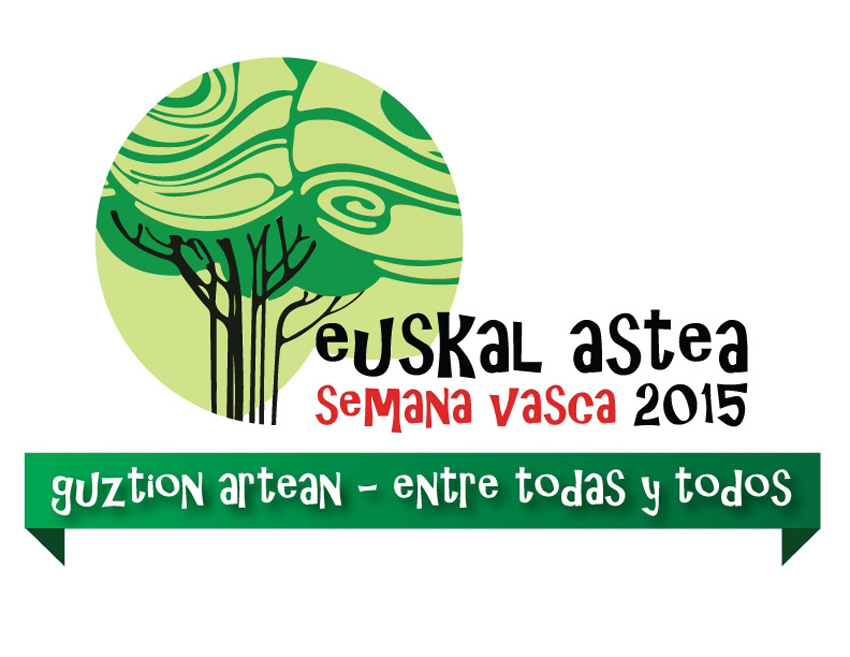 Logo de la Semana Vasca 2015 de Euzko Etxea de Chile