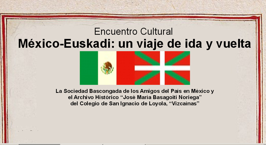 Event poster for “Mexico and Euskadi: Roundtrip Journey”